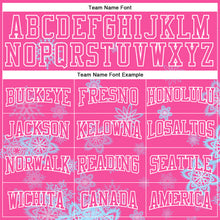 Load image into Gallery viewer, Custom Stitched Pink White Christmas Snowflakes 3D Sports Pullover Sweatshirt Hoodie