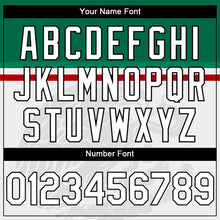 Load image into Gallery viewer, Custom White Kelly Green Red-Black 3D Mexico Mexican Flag Sports Pullover Sweatshirt Hoodie