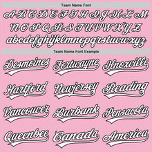 Load image into Gallery viewer, Custom Light Pink White-Black 3D Funny Christmas Authentic Baseball Jersey