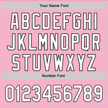 Load image into Gallery viewer, Custom Light Pink White-Black 3D Funny Christmas Authentic Baseball Jersey