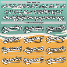 Load image into Gallery viewer, Custom Teal Black-Old Gold 3D Funny Christmas Authentic Baseball Jersey