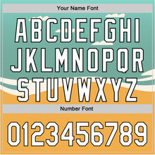 Load image into Gallery viewer, Custom Teal Black-Old Gold 3D Funny Christmas Authentic Baseball Jersey