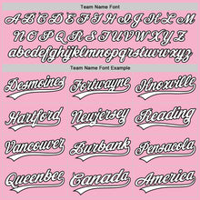 Load image into Gallery viewer, Custom Light Pink White-Black 3D Funny Christmas Authentic Baseball Jersey