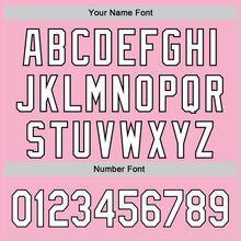 Load image into Gallery viewer, Custom Light Pink White-Black 3D Funny Christmas Authentic Baseball Jersey