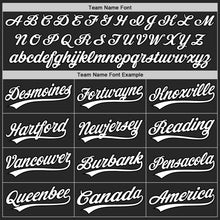 Load image into Gallery viewer, Custom Black White 3D Pattern Design Black History Month Authentic Baseball Jersey