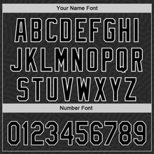 Load image into Gallery viewer, Custom Black White 3D Pattern Design Black History Month Authentic Baseball Jersey