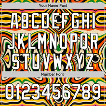 Load image into Gallery viewer, Custom Orange White-Black 3D Pattern Design Black History Month Authentic Baseball Jersey