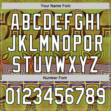 Load image into Gallery viewer, Custom Olive White-Black 3D Pattern Design Black History Month Authentic Salute To Service Baseball Jersey