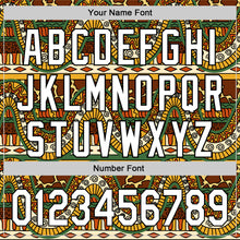 Load image into Gallery viewer, Custom Brown White-Black 3D Pattern Design Black History Month Authentic Baseball Jersey