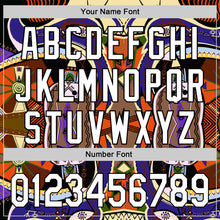 Load image into Gallery viewer, Custom Dark Purple White-Black 3D Pattern Design Black History Month Authentic Baseball Jersey