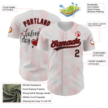 Load image into Gallery viewer, Custom White Red-Black 3D Love Heart Valentine's Day Authentic Baseball Jersey