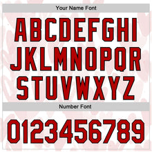 Load image into Gallery viewer, Custom White Red-Black 3D Love Heart Valentine's Day Authentic Baseball Jersey