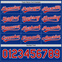 Load image into Gallery viewer, Custom Royal Red-White 3D Funny Christmas Authentic Baseball Jersey