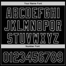 Load image into Gallery viewer, Custom Black White 3D Funny Christmas Authentic Baseball Jersey