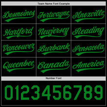 Load image into Gallery viewer, Custom Black Grass Green-Red 3D Funny Christmas Authentic Baseball Jersey