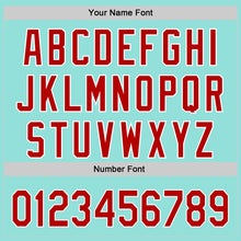 Load image into Gallery viewer, Custom Ice Blue Red-White 3D Funny Christmas Authentic Baseball Jersey