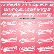 Load image into Gallery viewer, Custom Medium Pink White-Light Pink 3D Love Heart Valentine's Day Authentic Baseball Jersey