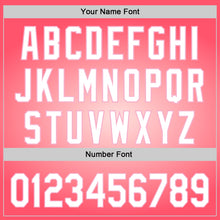 Load image into Gallery viewer, Custom Medium Pink White-Light Pink 3D Love Heart Valentine's Day Authentic Baseball Jersey