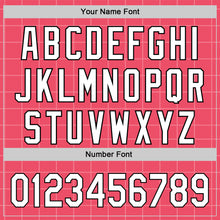 Load image into Gallery viewer, Custom Neon Pink White-Black 3D Love Heart Valentine's Day Authentic Baseball Jersey