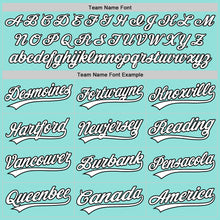 Load image into Gallery viewer, Custom Ice Blue White-Black 3D Love Heart Valentine's Day Authentic Baseball Jersey