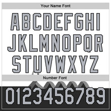 Load image into Gallery viewer, Custom White Gray-Black 3D Brain Cancer Ribbon Authentic Baseball Jersey