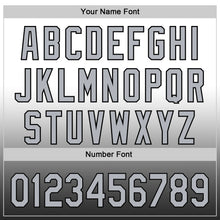 Load image into Gallery viewer, Custom White Gray-Black 3D Brain Cancer Ribbon Authentic Baseball Jersey