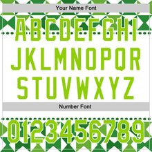 Load image into Gallery viewer, Custom White Neon Green 3D Gallbladder And Bile Duct Cancer Ribbon Authentic Baseball Jersey