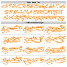 Load image into Gallery viewer, Custom White Bay Orange-Black 3D Kidney Cancer Ribbon Authentic Baseball Jersey