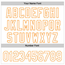 Load image into Gallery viewer, Custom White Bay Orange-Black 3D Kidney Cancer Ribbon Authentic Baseball Jersey