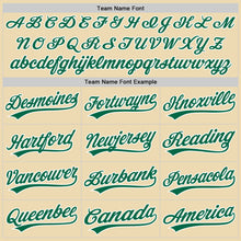 Load image into Gallery viewer, Custom Cream Kelly Green-White 3D Liver Cancer Ribbon Authentic Baseball Jersey