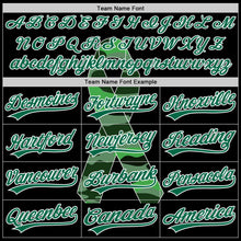 Load image into Gallery viewer, Custom Black Kelly Green-White 3D Liver Cancer Ribbon Authentic Baseball Jersey