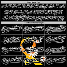 Load image into Gallery viewer, Custom Black Yellow-White 3D Childhood Cancer Gold Ribbon Authentic Baseball Jersey