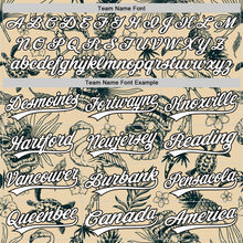 Load image into Gallery viewer, Custom City Cream White-Black 3D Tropical Hawaii Plant And Flamingo Authentic Baseball Jersey