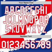 Load image into Gallery viewer, Custom Royal White-Fire Red 3D Costa Rica Costa Rican Flag Authentic Baseball Jersey