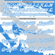 Load image into Gallery viewer, Custom Electric Blue White-Silver 3D Honduras Honduran Flag Authentic Baseball Jersey