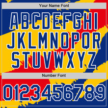 Load image into Gallery viewer, Custom Royal Yellow-Fire Red 3D Venezuela Venezuelan Flag Authentic Baseball Jersey