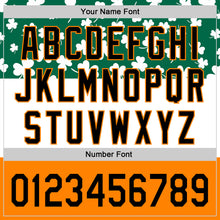 Load image into Gallery viewer, Custom Kelly Green Black-Bay Orange 3D St. Patrick's Day Shamrock Authentic Baseball Jersey