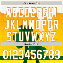Load image into Gallery viewer, Custom White Bay Orange-Green 3D St. Patrick's Day Shamrock Beer Authentic Baseball Jersey