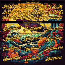 Load image into Gallery viewer, Custom Black Gold 3D Pattern Design Extreme Sport Skul Skiing Performance T-Shirt