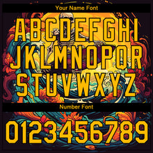 Load image into Gallery viewer, Custom Black Gold 3D Pattern Design Extreme Sport Skul Skiing Performance T-Shirt