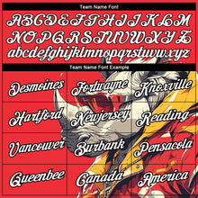 Load image into Gallery viewer, Custom Fire Red White-Black 3D Pattern Design Extreme Sport Cartoon Animal Rhinoceros Ski Instructor Performance T-Shirt