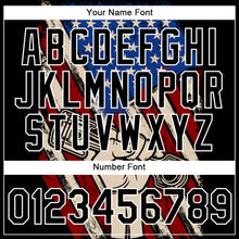 Load image into Gallery viewer, Custom Black White 3D Pattern Design American Flag Tool Wrench Labor Day Performance T-Shirt