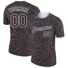 Load image into Gallery viewer, Custom Brown White 3D Pattern Design Tool Screw Labor Day Performance T-Shirt