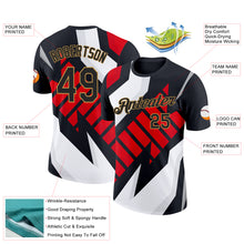 Load image into Gallery viewer, Custom Black Old Gold 3D Esports Performance T-Shirt