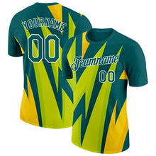 Load image into Gallery viewer, Custom Midnight Green White 3D Esports Performance T-Shirt