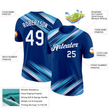 Load image into Gallery viewer, Custom US Navy Blue White-Royal 3D Esports Performance T-Shirt