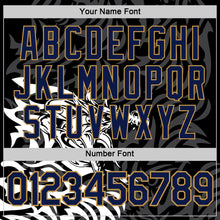 Load image into Gallery viewer, Custom Black Navy-Old Gold 3D Esports Performance T-Shirt