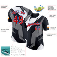 Load image into Gallery viewer, Custom Black Red-Royal 3D Esports Performance T-Shirt