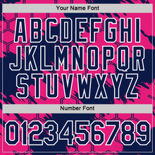 Load image into Gallery viewer, Custom Hot Pink Navy-White 3D Esports Performance T-Shirt