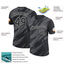 Load image into Gallery viewer, Custom Black Steel Gray-White 3D Esports Performance T-Shirt